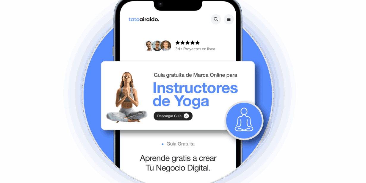marca online para instructores de yoga